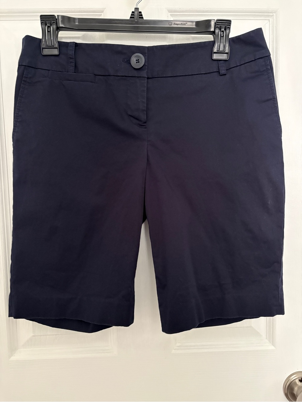 Ann Taylor LOFT Navy Tailored Bermuda Shorts#0338